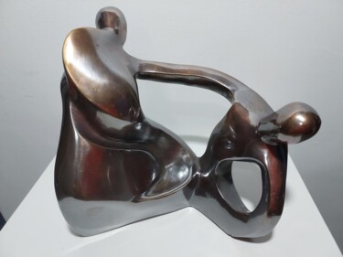 雕塑 标题为“Mãe e filha” 由Anamaria Vieira, 原创艺术品, 青铜