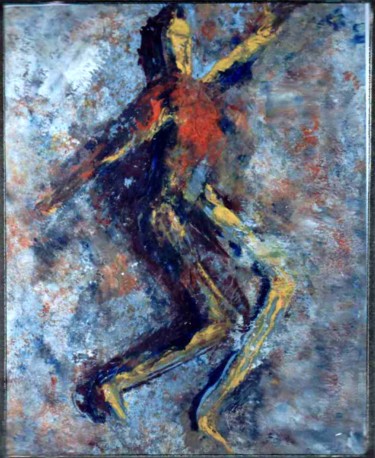 Pittura intitolato "DANCE DANCE AND DAN…" da Anandswaroop Manchiraju, Opera d'arte originale, Olio