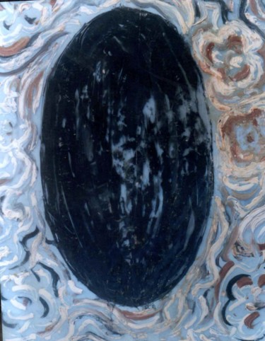 Pittura intitolato "FRUIT,OIL ON X-RAY…" da Anandswaroop Manchiraju, Opera d'arte originale, Olio