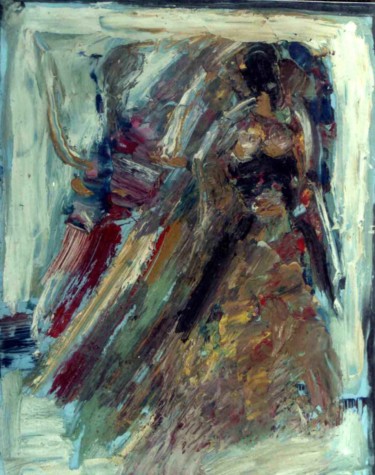 Pittura intitolato "DANCE DANCEAND DANC…" da Anandswaroop Manchiraju, Opera d'arte originale, Olio