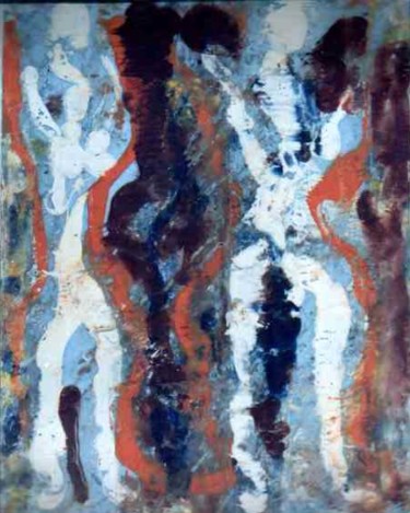 Peinture intitulée "DANCE DANCE AND DAN…" par Anandswaroop Manchiraju, Œuvre d'art originale, Huile