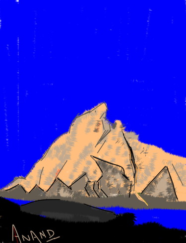 Digital Arts titled "PEAK-6,DIGITAL ART" by Anandswaroop Manchiraju, Original Artwork, Digital Painting