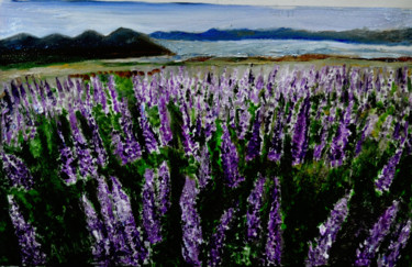 VALLEY OF FLOWERS-3 Painting titled "VALLEY OF FLOWERS-3" by Anandswaroop Manchiraju, Original Artwork, Oil