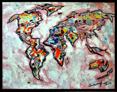 Pittura intitolato "OUR WORLD" da Anandswaroop Manchiraju, Opera d'arte originale, Acrilico