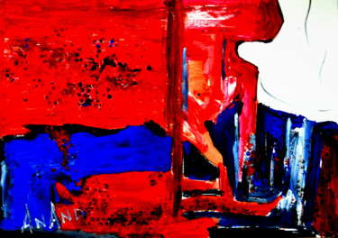 Peinture intitulée "COMPOSITION-4" par Anandswaroop Manchiraju, Œuvre d'art originale, Acrylique