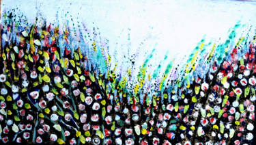 Pintura intitulada "FLOWERS AND FLOWERS" por Anandswaroop Manchiraju, Obras de arte originais, Outro