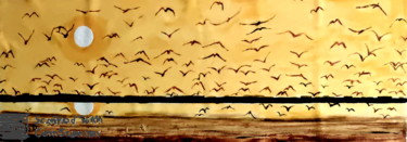 Painting titled "FLIGHT" by Anandswaroop Manchiraju, Original Artwork, Acrylic