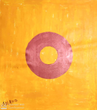 Painting titled "YELLOW SKY" by Anandswaroop Manchiraju, Original Artwork, Acrylic