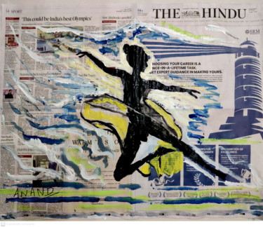 Картина под названием "BALLET-1" - Anandswaroop Manchiraju, Подлинное произведение искусства, Акрил
