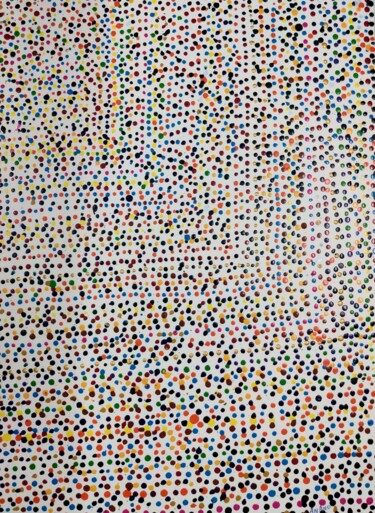 Painting titled "DOTS DOTS AND DOTS-1" by Anandswaroop Manchiraju, Original Artwork, Acrylic