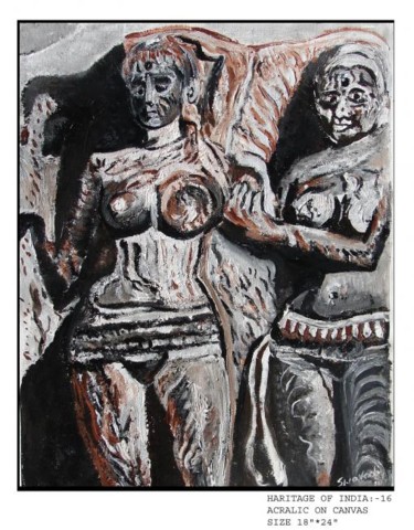 Pittura intitolato "tripple jlenion of…" da Anandswaroop Manchiraju, Opera d'arte originale, Acrilico