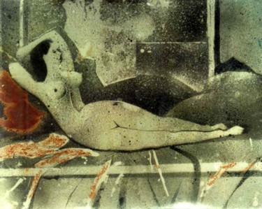 Schilderij getiteld "Erotic mood" door Anandswaroop Manchiraju, Origineel Kunstwerk, Anders