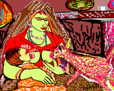 Digitale Kunst mit dem Titel "life-study-30.png" von Anandswaroop Manchiraju, Original-Kunstwerk, Digitale Malerei