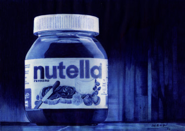 Dibujo titulada "Nutella" por Ananou, Obra de arte original, Bolígrafo