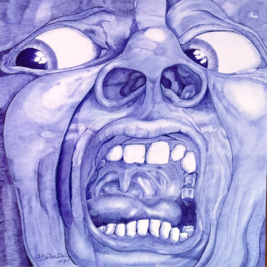 Drawing titled "King Crimson" by Ananou, Original Artwork, Ballpoint pen