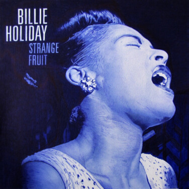 图画 标题为“Billie Holiday” 由Ananou, 原创艺术品, 圆珠笔