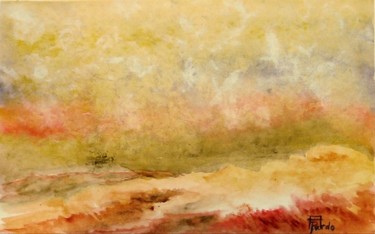 Painting titled "Fire tide" by Ana Pardo - The Lady Of Painting, Original Artwork, Oil