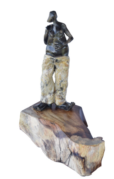 Sculpture titled "Dancing with myself" by Ana Paula Luna, Original Artwork, Ceramics