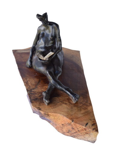 Escultura intitulada "The reader" por Ana Paula Luna, Obras de arte originais, Cerâmica