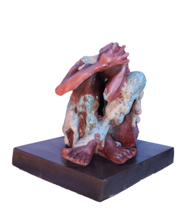 Skulptur mit dem Titel "#MeToo" von Ana Paula Luna, Original-Kunstwerk, Keramik