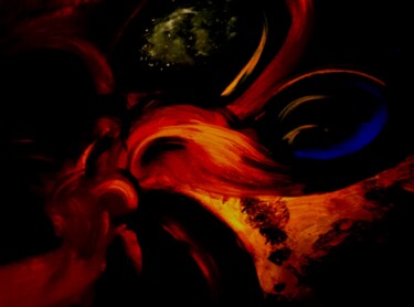 Arts numériques intitulée "Phoenix" par Anaquarelle, Œuvre d'art originale, Peinture numérique