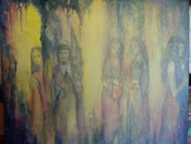 Pintura titulada "La ceremonia" por Ana Celia Quintana, Obra de arte original