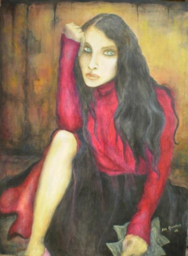 Pintura titulada "El secreto de Eva" por Ana Celia Quintana, Obra de arte original