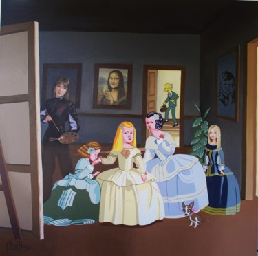 Pittura intitolato "As meninas" da Ana Rego, Opera d'arte originale, Olio