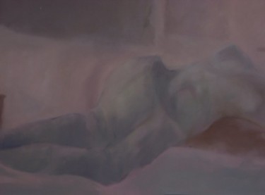 Pintura intitulada "Mulher deitada" por Ana Reis, Obras de arte originais