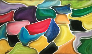Pintura titulada "Colores" por Anuska, Obra de arte original, Oleo