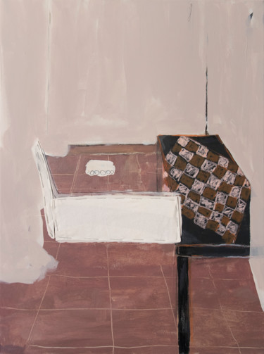 Pintura intitulada "Casa" por Rita Pequeno, Obras de arte originais, Acrílico