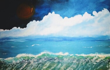 Painting titled "MAR REVOLTO" by Anarosa, Original Artwork, Acrylic