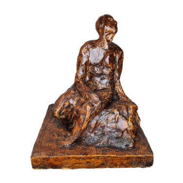 Sculptuur getiteld ""Figura Humana II"/…" door Ana Sousa Santos, Origineel Kunstwerk, Gips