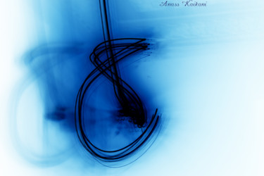Fotografía titulada "inked blue 8" por Anass Kaikani, Obra de arte original, Fotografía manipulada