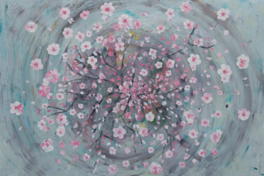 Schilderij getiteld "Spring round dance" door Anastacia Gaikova, Origineel Kunstwerk, Olie