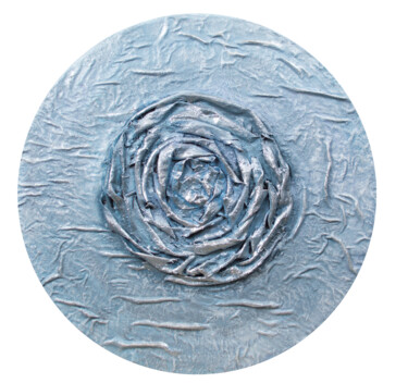 Peinture intitulée "Winter rose" par Anastacia Gaikova, Œuvre d'art originale, Acrylique