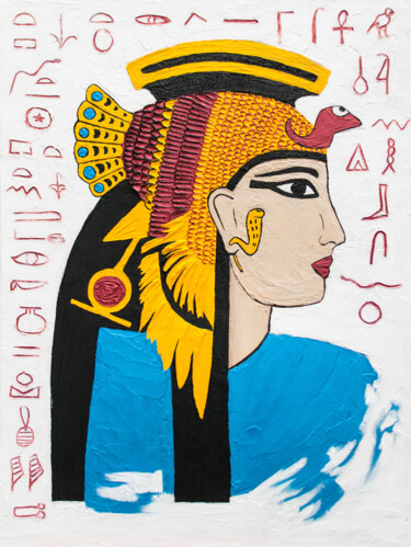 Painting titled "Cleopatra" by Anastacia Gaikova, Original Artwork, Acrylic