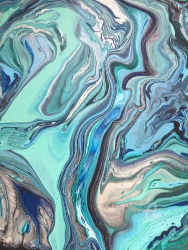 Peinture intitulée "Lagoon" par Anastasia Grik, Œuvre d'art originale, Acrylique