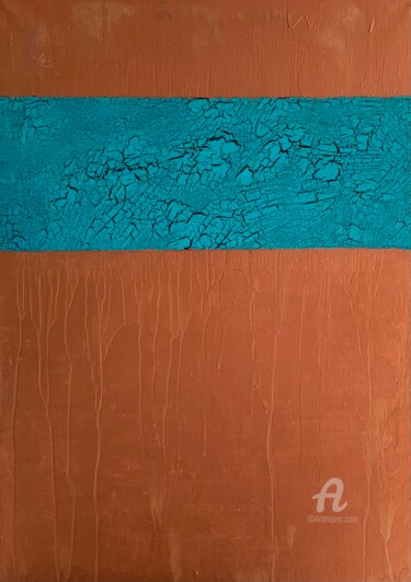 Malerei mit dem Titel "The walls remember…" von Anastasia Grik, Original-Kunstwerk, Sprühfarbe Auf Keilrahmen aus Holz monti…