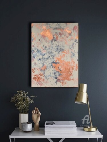 Картина под названием "Dreams - abstract a…" - Anastasia Grik, Подлинное произведение искусства, Акрил Установлен на Деревян…