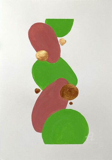 Dessin intitulée "ORDINARY MINI - PIN…" par Anastasia Grik, Œuvre d'art originale, Acrylique