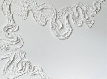 雕塑 标题为“Iris,60x80cm-fashio…” 由Anastasia Grik, 原创艺术品, 石膏 安装在木质担架架上