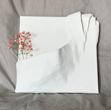 「Pocket, 30x30cm - s…」というタイトルの絵画 Anastasia Grikによって, オリジナルのアートワーク, しっくい ウッドストレッチャーフレームにマウント