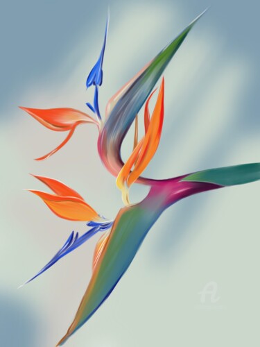 Digital Arts titled "Flowers" by Anastasia Gurjewa, Original Artwork, Digital Painting