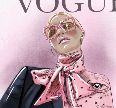 Digital Arts με τίτλο "Vogue" από Anastasia Kirillova, Αυθεντικά έργα τέχνης, Ψηφιακή ζωγραφική