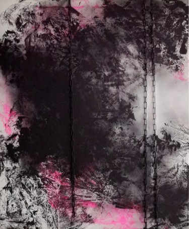 Картина под названием "Relief" - Анастасия Кубликова, Подлинное произведение искусства, Акрил Установлен на Деревянная рама…
