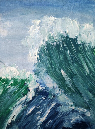 Malerei mit dem Titel "Seascape" von Anastasia Kubrak, Original-Kunstwerk, Öl