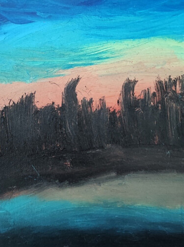 Pittura intitolato "Landscape2" da Anastasia Kubrak, Opera d'arte originale, Olio