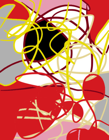 Картина под названием "Rad canvas" - Анастасия Кукина, Подлинное произведение искусства, Цифровая живопись