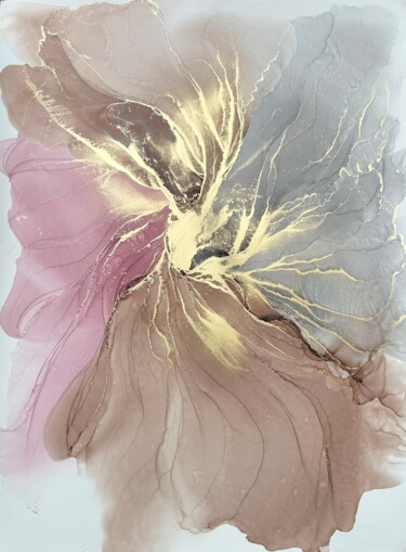 Malarstwo zatytułowany „Elegant in Pastel 5” autorstwa Anastasia Matas, Oryginalna praca, Atrament